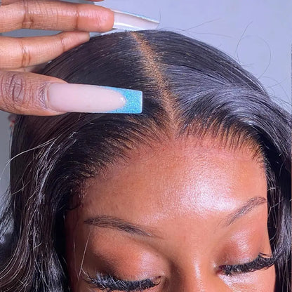 Bling Hair Glueless Wig 9X6 7X5 6X4 Real Human Hair Wigs 150% Density Bone Straight Wig HD Transparent Pre Cut Lace Closure Wig Easy to Go No Glue Need Natural Color Backtoschool