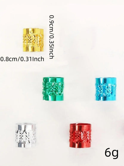 Hollow Out Design Braid Alloy Hair Rings, Fashionable Elegance Hair Accessories for Women & Girls, Trendy All-Match & Exquisite Hair Accessories for Daily Wear, Complements Outfits, Versatile