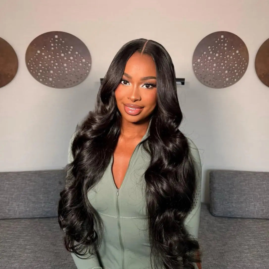 Tuneful 13X6 Body Wave Lace Front Wigs Human Hair Pre Plucked 180% Density Human Wig HD Transparent Lace Frontal Wigs Human Hair for Women