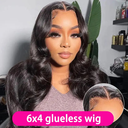 Bling Hair Glueless Wig 9X6 7X5 6X4 Real Human Hair Wigs 150% Density Bone Straight Wig HD Transparent Pre Cut Lace Closure Wig Easy to Go No Glue Need Natural Color Backtoschool