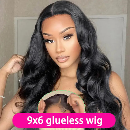 Bling Hair Glueless Wig 9X6 7X5 6X4 Real Human Hair Wigs 150% Density Bone Straight Wig HD Transparent Pre Cut Lace Closure Wig Easy to Go No Glue Need Natural Color Backtoschool