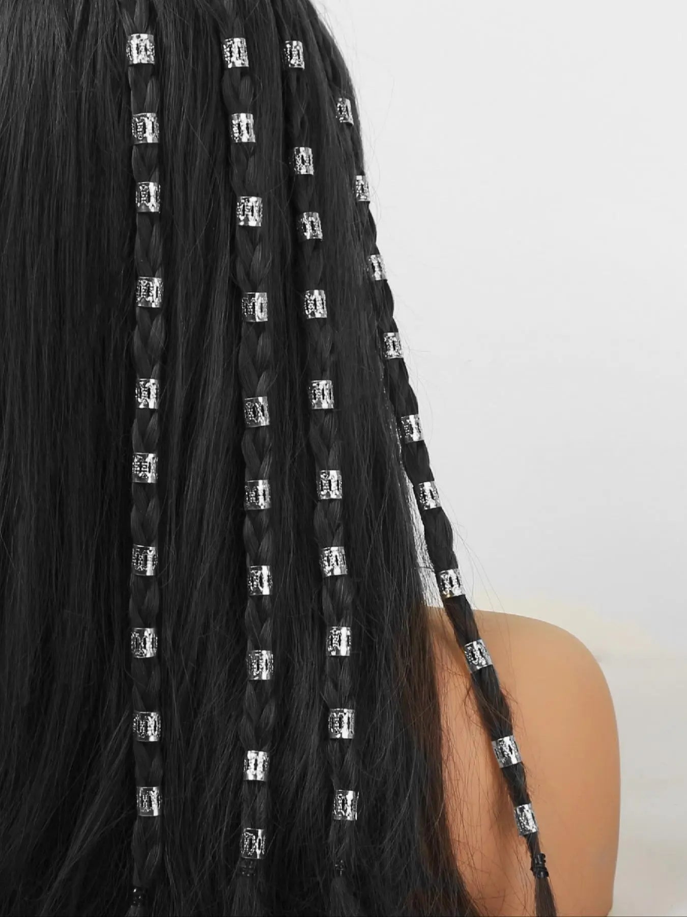 Hollow Out Design Braid Alloy Hair Rings, Fashionable Elegance Hair Accessories for Women & Girls, Trendy All-Match & Exquisite Hair Accessories for Daily Wear, Complements Outfits, Versatile