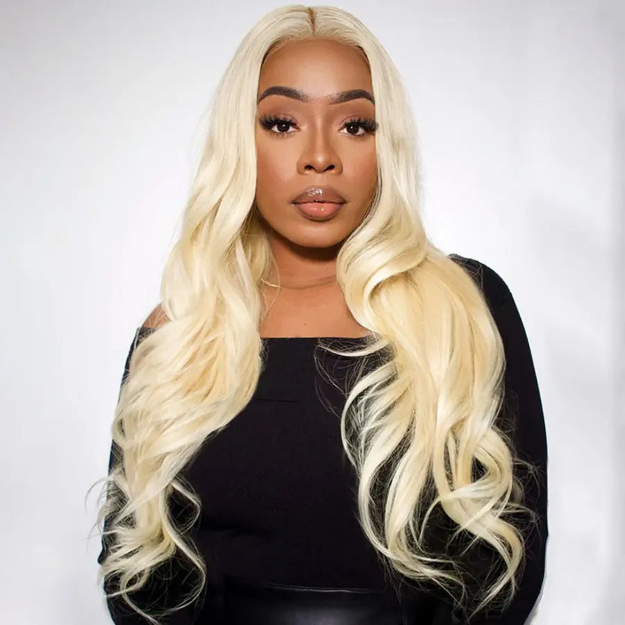 [NEW IN] Hot Star 613 Blonde HD Transparent 13X6 Lace Frontal Human Hair 180 Density Wigs Body Wave and Straight Preplucked Wigs for Women