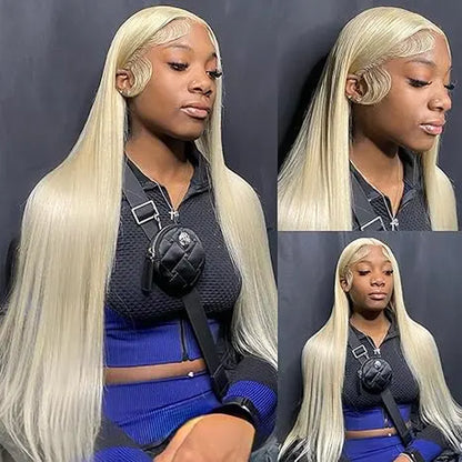 [NEW IN] Hot Star 613 Blonde HD Transparent 13X6 Lace Frontal Human Hair 180 Density Wigs Body Wave and Straight Preplucked Wigs for Women