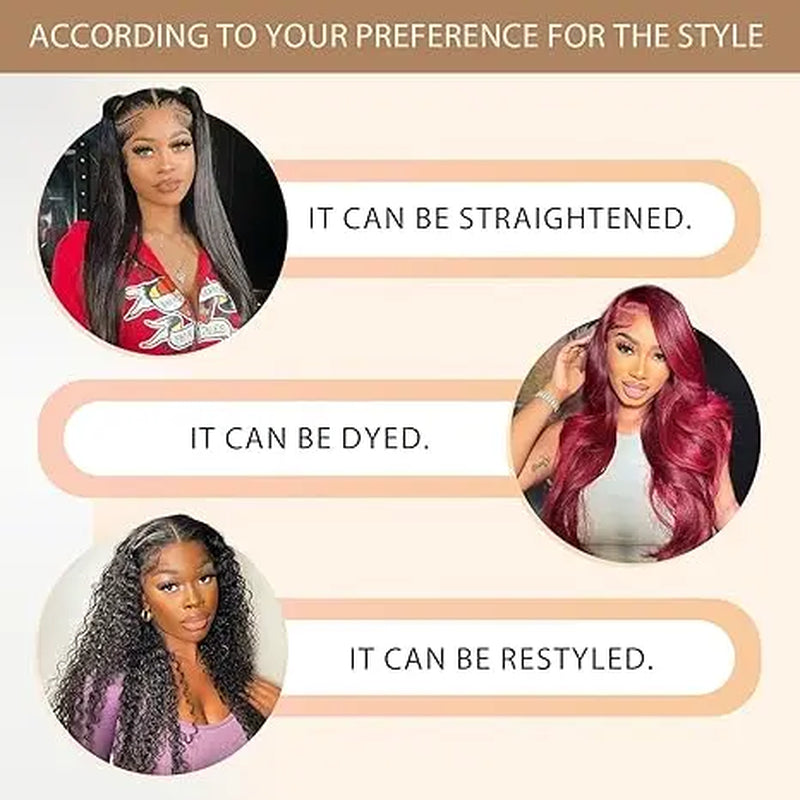 Tuneful 13X6 Body Wave Lace Front Wigs Human Hair Pre Plucked 180% Density Human Wig HD Transparent Lace Frontal Wigs Human Hair for Women