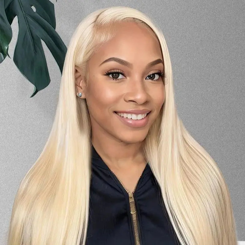 [NEW IN] Hot Star 613 Blonde HD Transparent 13X6 Lace Frontal Human Hair 180 Density Wigs Body Wave and Straight Preplucked Wigs for Women