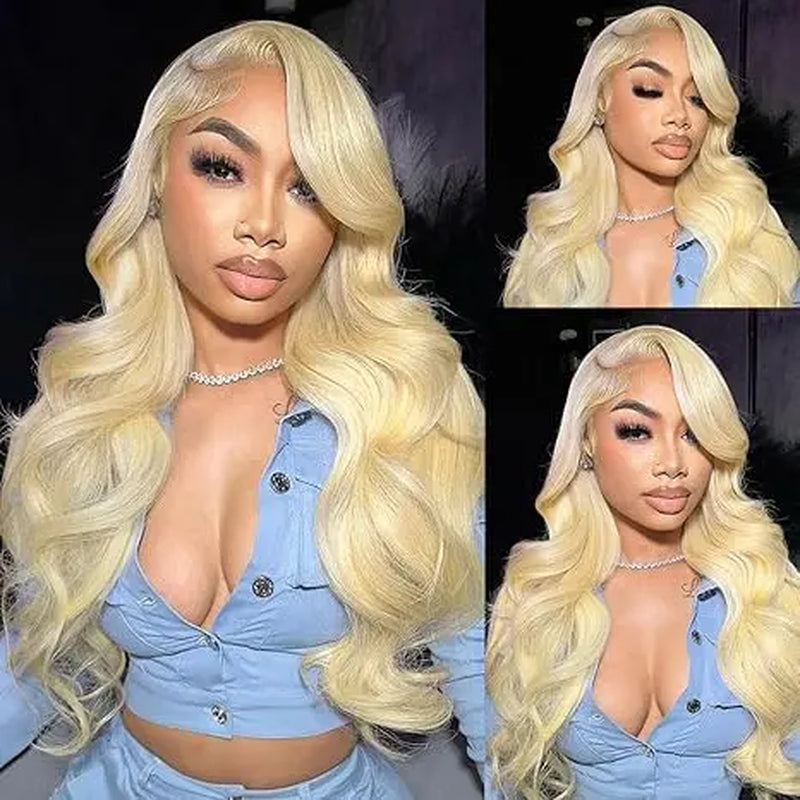 [NEW IN] Hot Star 613 Blonde HD Transparent 13X6 Lace Frontal Human Hair 180 Density Wigs Body Wave and Straight Preplucked Wigs for Women